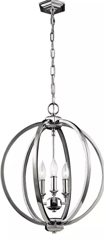 Elstead Lighting Corinne lampe suspendue 3x60 W nickel FE-CORINNE-3P-M