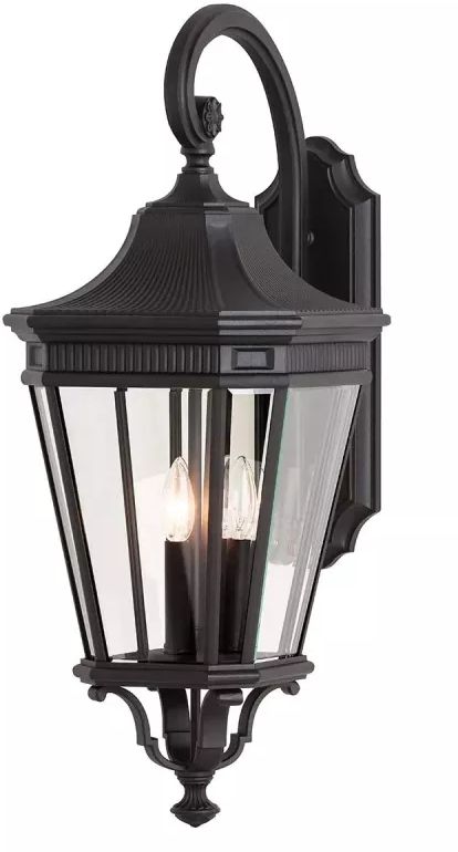 Elstead Lighting Cotswold Lane applique murale extérieure 1x60 W noir FE-COTSLN2-L-BK