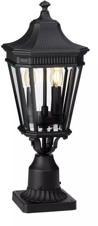 Elstead Lighting Cotswold Lane lampadaire extérieur 2x60 W noir FE-COTSLN3-M-BK