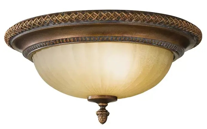 Elstead Lighting Kelham Hall plafonnier 2x60 W doré-marron FE-KELHAM-HALL-F