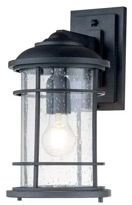 Elstead Lighting Lighthouse applique murale extérieure 1x60 W noir FE-LIGHTHOUSE2-M-BLK