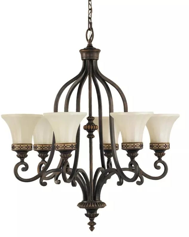 Elstead Lighting Drawing Room lampe suspendue 6x60 W FE-DRAWING-ROOM6
