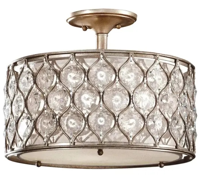 Elstead Lighting Lucia plafonnier 3x60 W argenté FE-LUCIA-SF