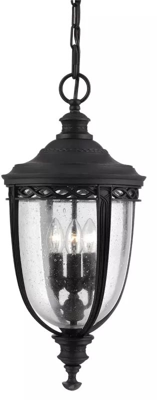 Elstead Lighting English Bridle suspension extérieure 3x60 W noir FE-EB8-L-BLK