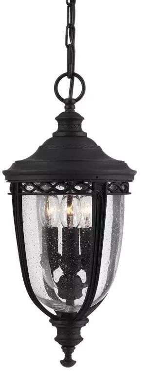 Elstead Lighting English Bridle suspension extérieure 3x60 W noir FE-EB8-M-BLK