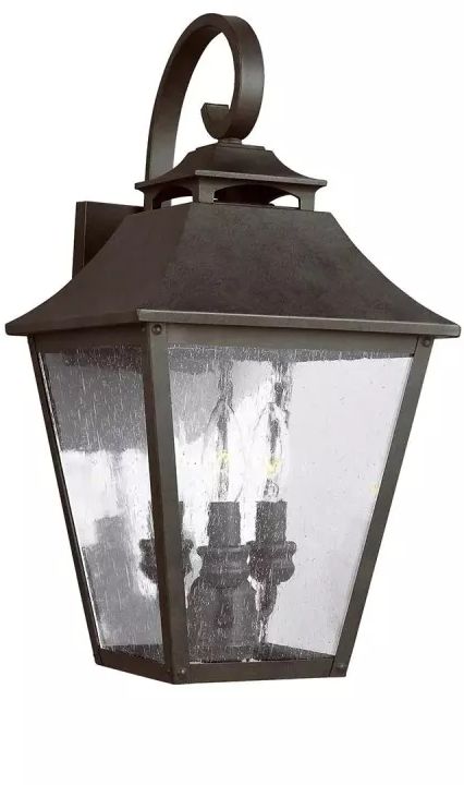 Elstead Lighting Galena applique murale extérieure 3x40 W marron FE-GALENA2-L-SBL