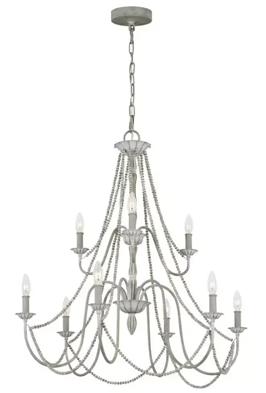 Elstead Lighting Maryville lampe suspendue x60 W gris/cendre FE-MARYVILLE9