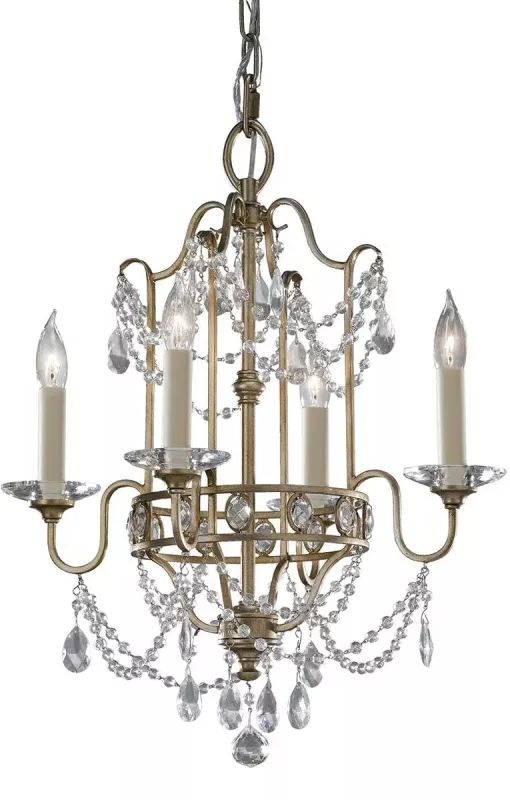Elstead Lighting Gianna lampe suspendue 4x60 W argenté FE-GIANNA4