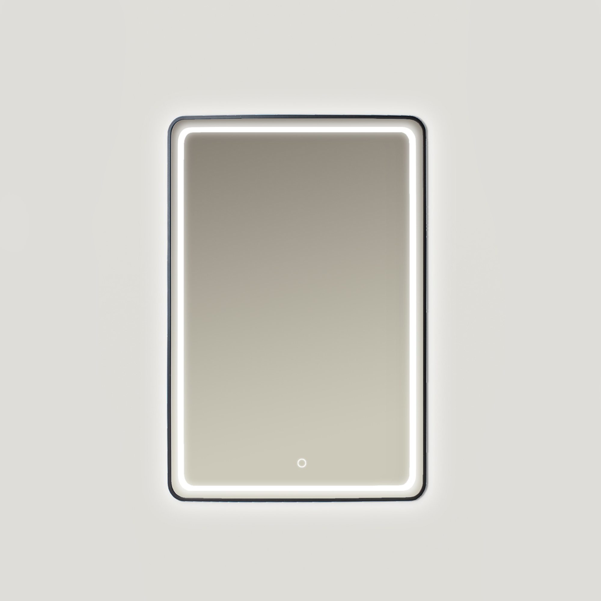 Ars Longa Verso miroir 60x80 cm rectangulaire avec éclairage noir LED-VERSO6080-C