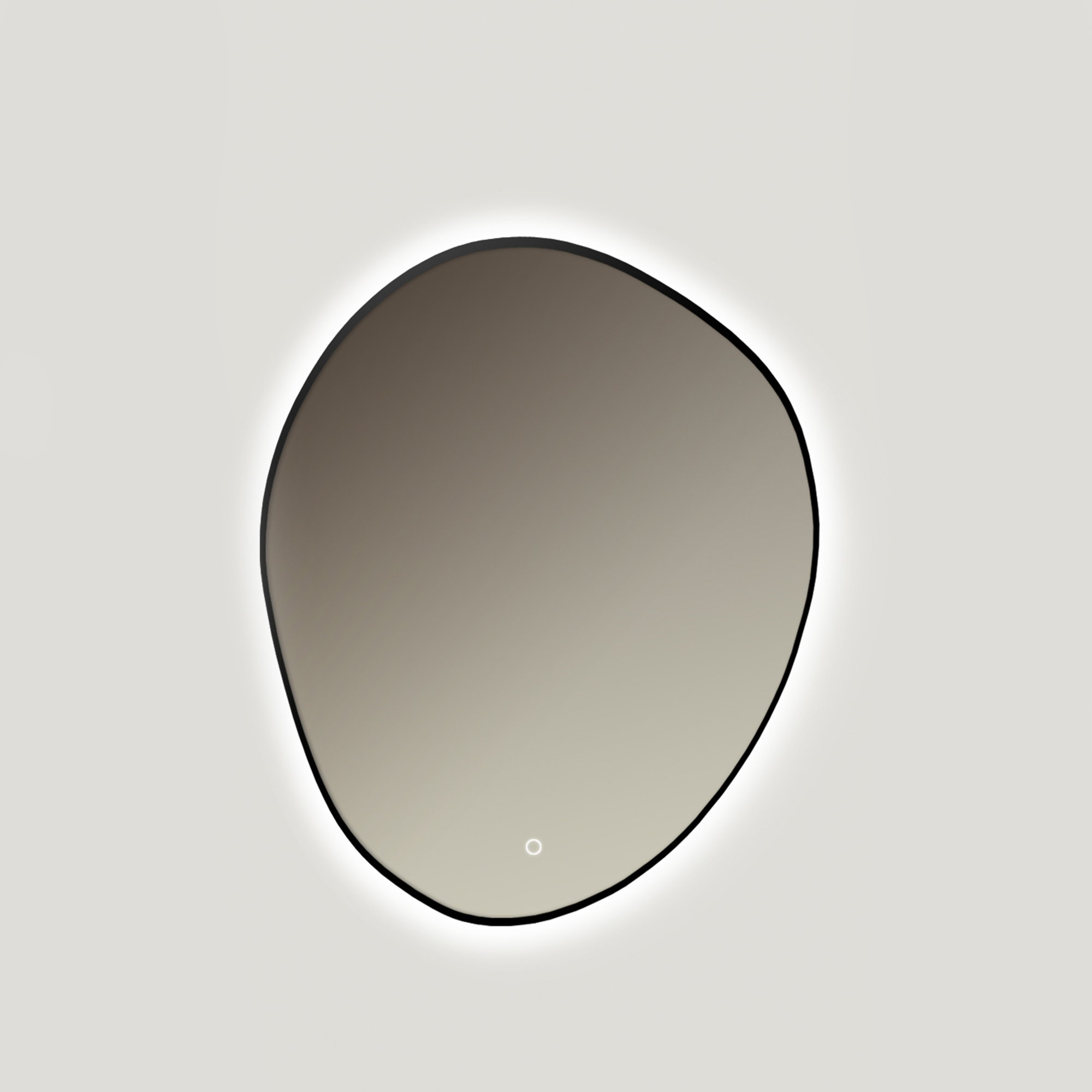 Ars Longa Kare miroir 75x88 cm avec éclairage noir LED-KARE7588-C