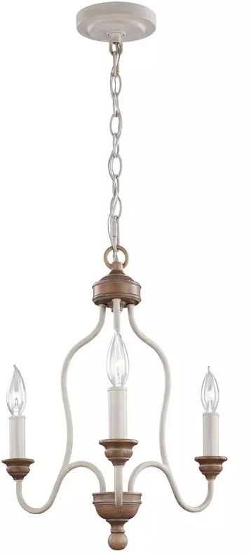 Elstead Lighting Hartsville lampe suspendue 3x40 W blanc-bois FE-HARTSVILLE3