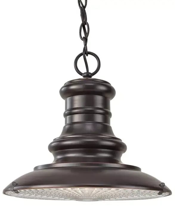 Elstead Lighting Redding Station lampe suspendue 1x60 W marron FE-REDDING8-M-RB