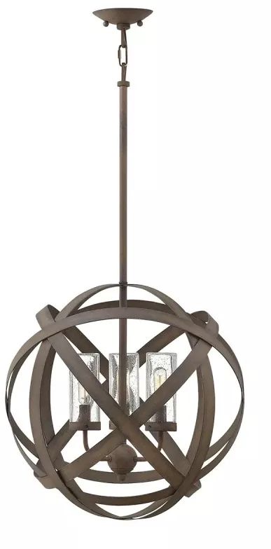 Elstead Lighting Carson suspension extérieure 3x40 W fer HK-CARSON-3P