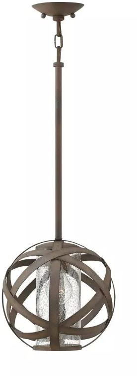 Elstead Lighting Carson lampe suspendue 1x40 W fer HK-CARSON-P