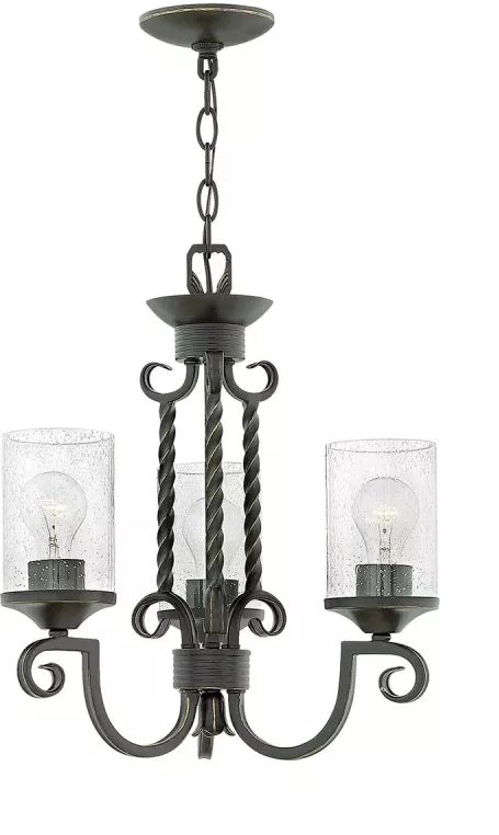 Elstead Lighting Casa lampe suspendue 3x60 W noir HK-CASA3