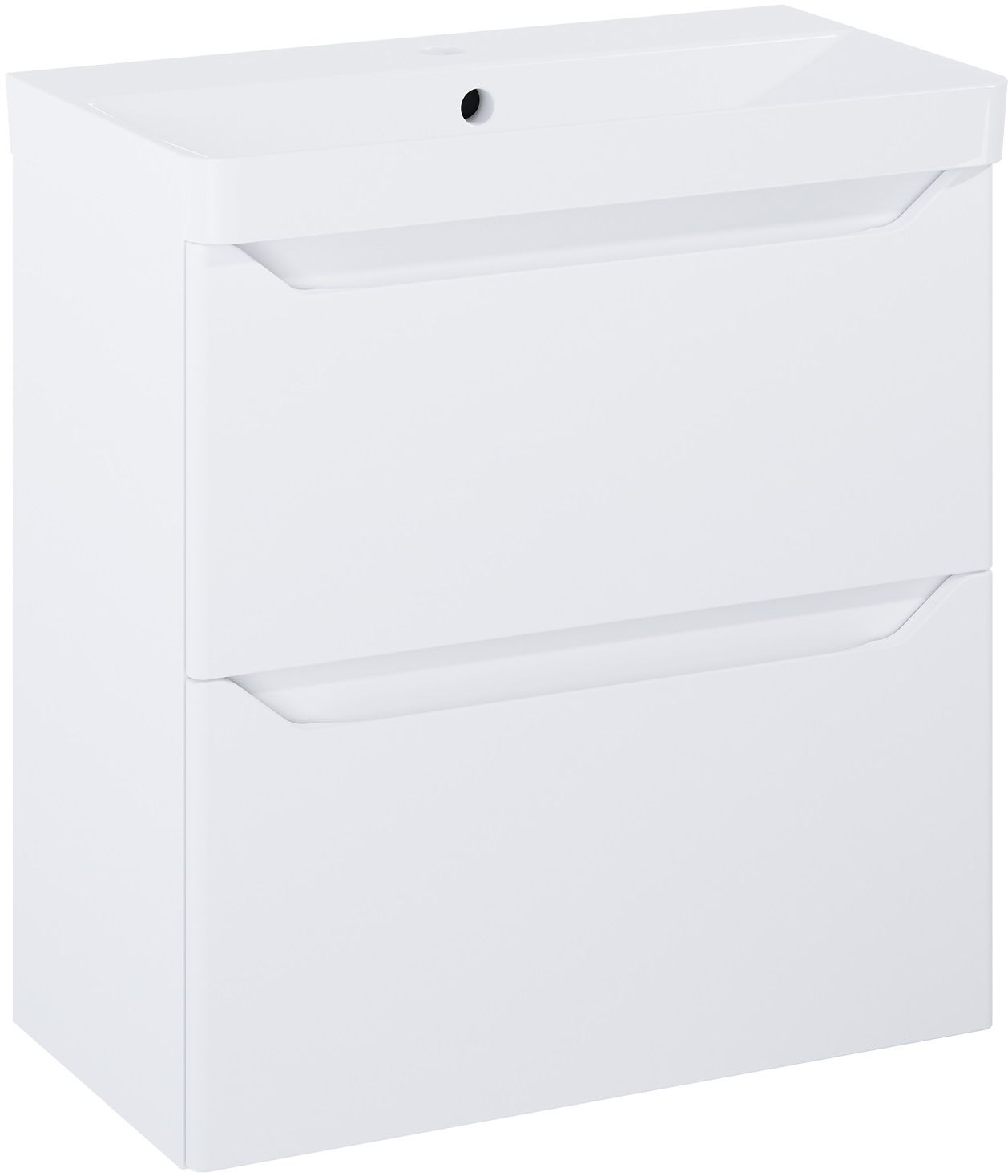 Elita Helo lavabo avec meuble 60.8 cm blanche RE020600205290