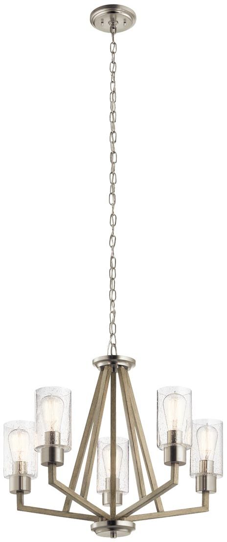 Elstead Lighting Deryn lampe suspendue 5x60 W gris/cendre KL-DERYN5-DAG