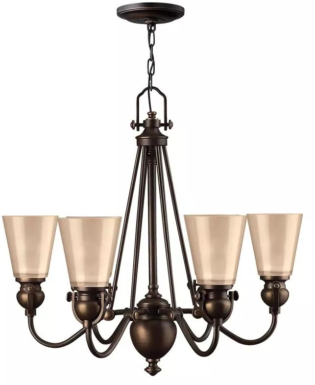Elstead Lighting Mayflower lampe suspendue 6x60 W marron HK-MAYFLOWER6