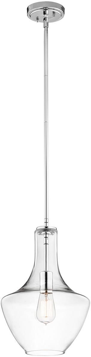 Elstead Lighting Everly lampe suspendue 1x60 W chrome KL-EVERLY-P-S-CH