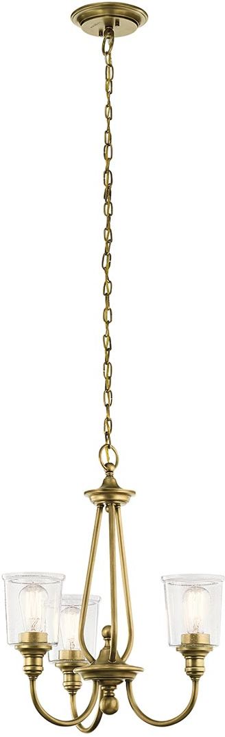 Elstead Lighting Waverly lampe suspendue 3x60 W laiton KL-WAVERLY3-NBR