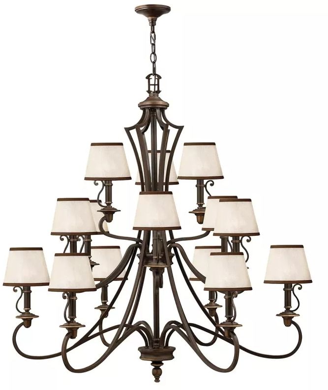 Elstead Lighting Plymouth lampe suspendue x40 W marron HK-PLYMOUTH15
