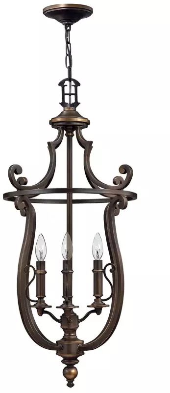Elstead Lighting Plymouth lampe suspendue 4x40 W marron HK-PLYMOUTH4-P