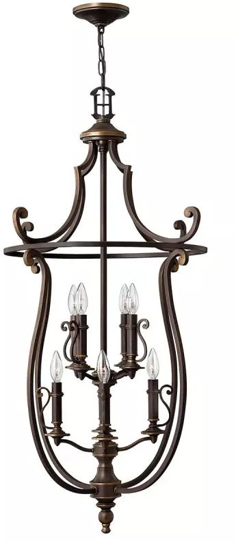 Elstead Lighting Plymouth lampe suspendue x60 W marron HK-PLYMOUTH8-P