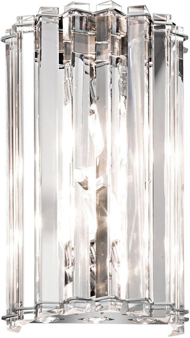 Elstead Lighting Crystal Skye applique murale 2x3 W chrome KL-CRYSTAL-SKYE2