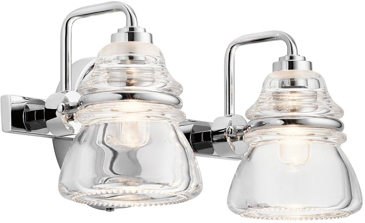 Elstead Lighting Talland applique murale 2x3 W chrome KL-TALLAND2-PC-BATH