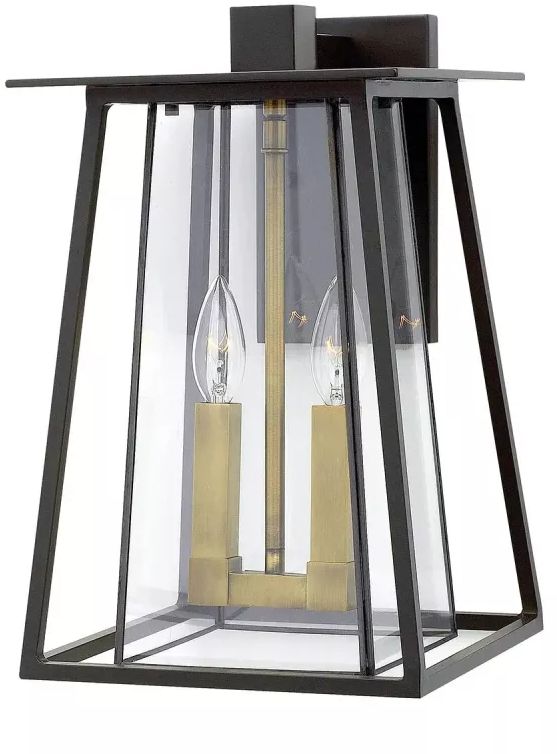 Elstead Lighting Walker applique murale extérieure 2x60 W marron HK-WALKER2-L