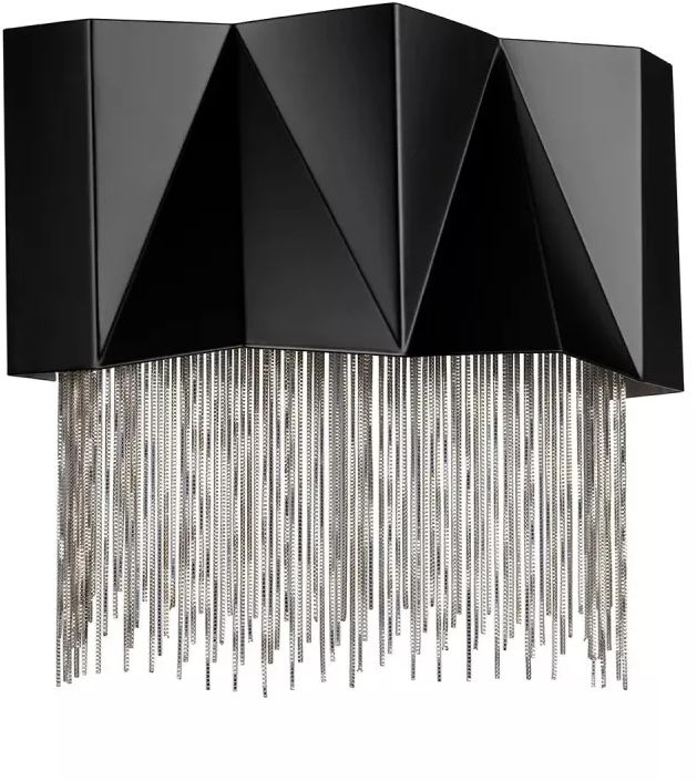 Elstead Lighting Zuma applique murale 3x9 W noir-argenté HK-ZUMA-3W-SBS