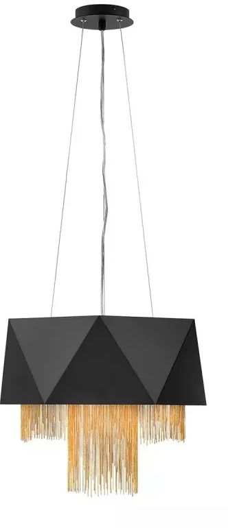 Elstead Lighting Zuma lampe suspendue 6x60 W noir-doré HK-ZUMA6-SBG