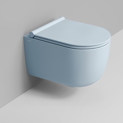 Ceramica Dolomite Mirto Round cuvette de wc suspendue oui oui bleu mat D474971