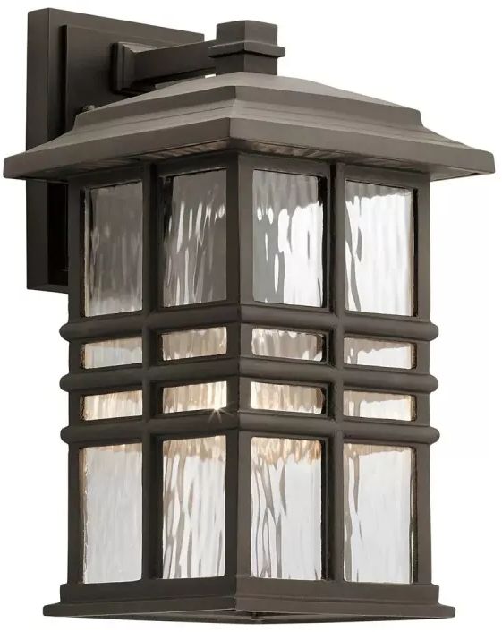 Elstead Lighting Beacon Square applique murale extérieure 1x60 W marron KL-BEACON-SQUARE-M-OZ