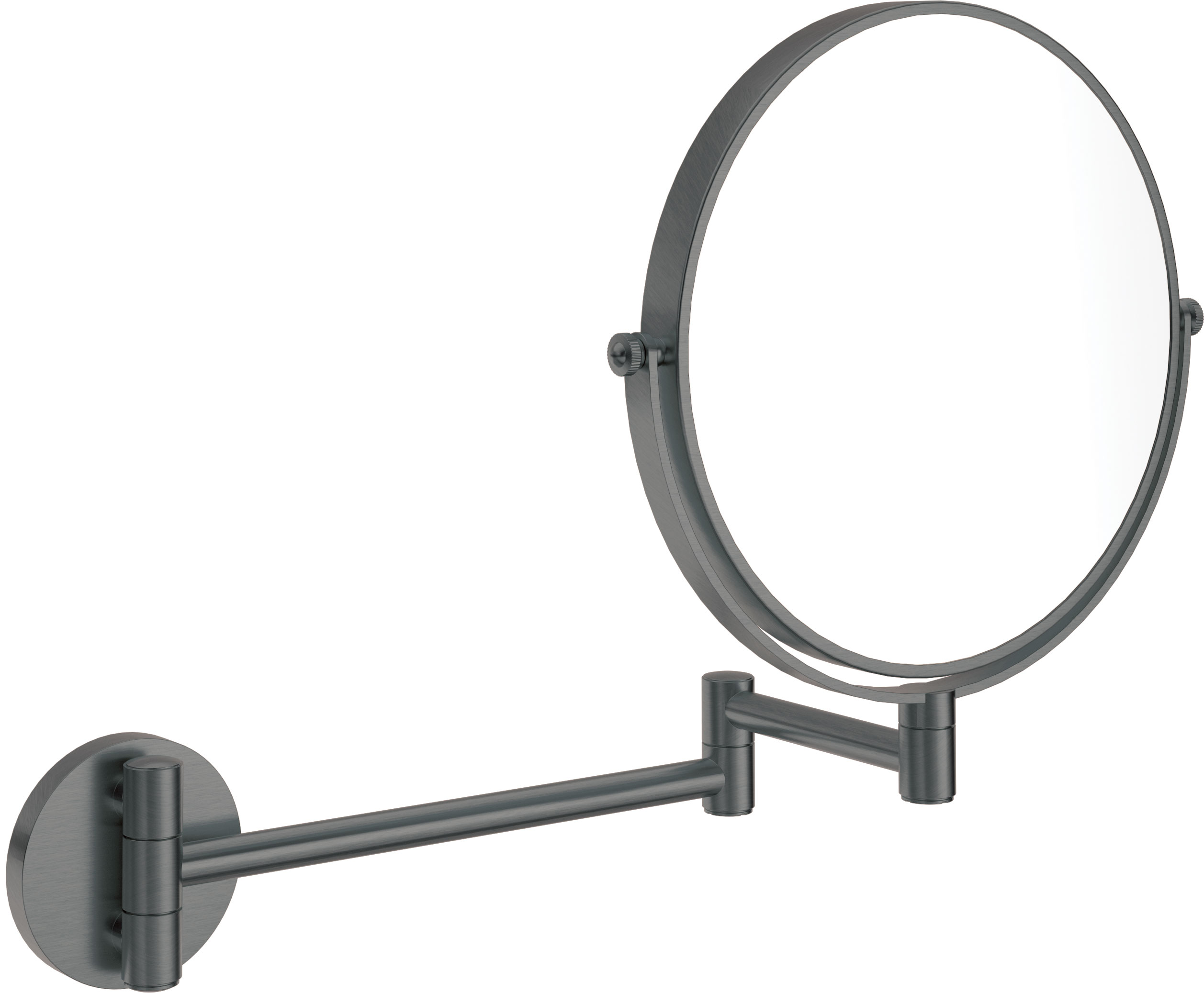 Deante Round miroir cosmétique 23.2x28.2 cm circulaire graphite ADR_D811