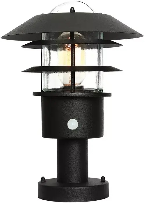Elstead Lighting Helsingor lampadaire extérieur 1x60 W noir HELSINGOR-PIR-PED-BK