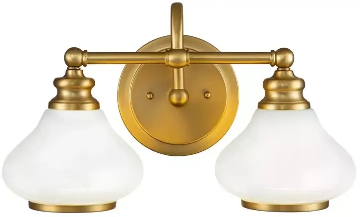 Elstead Lighting Ainsley applique murale 2x3 W laiton HK-AINSLEY2-BATH-BB