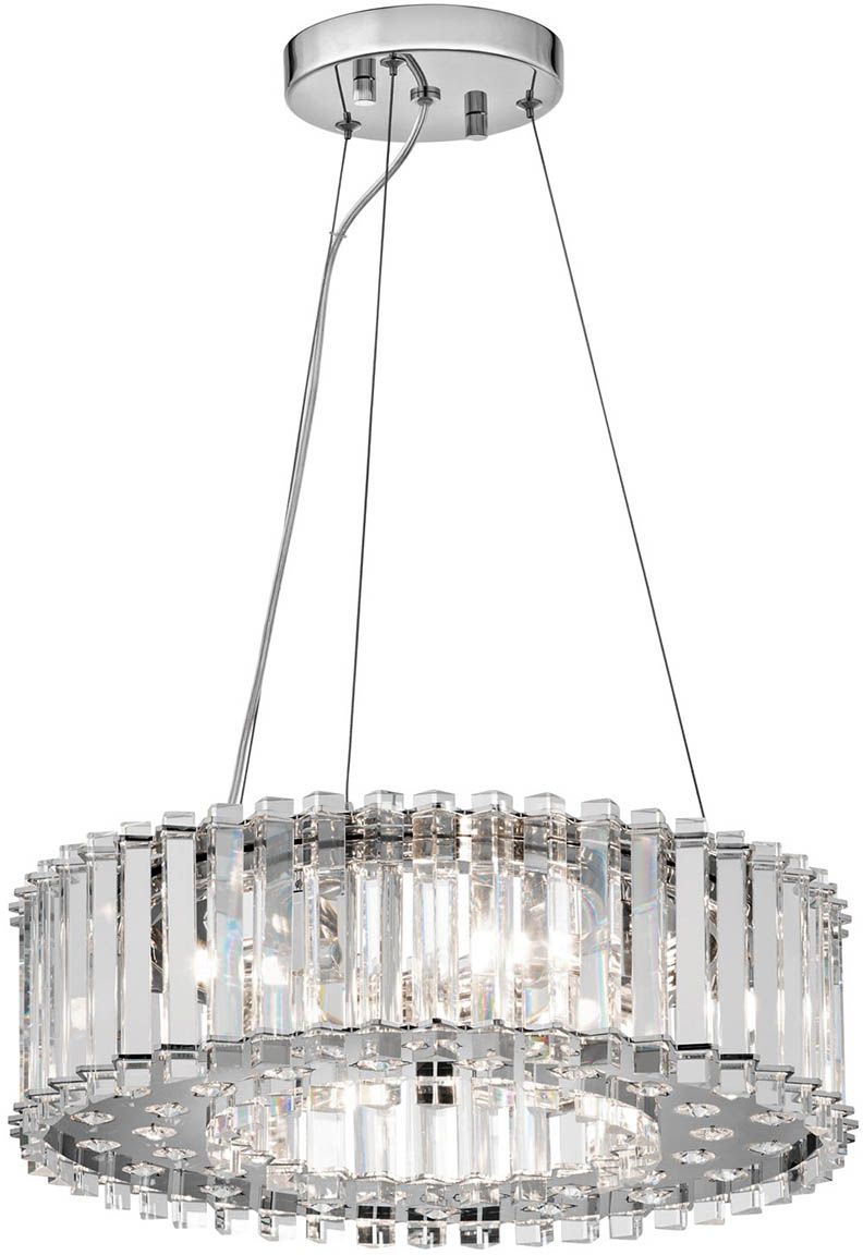 Elstead Lighting Crystal Skye lampe suspendue 6x3 W chrome KL-CRYSTAL-SKYE-P-A