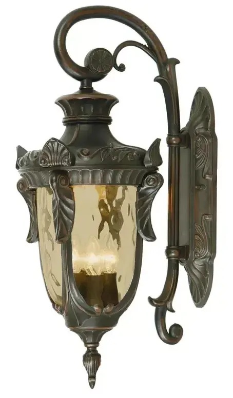 Elstead Lighting Philadelphia applique murale extérieure 3x60 W marron PH2-L-OB