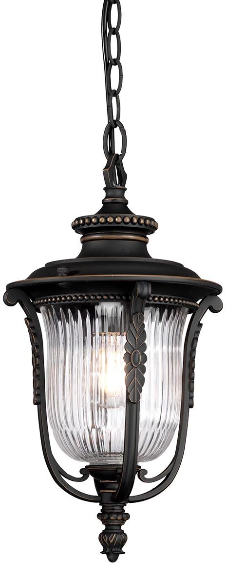 Elstead Lighting Luverne suspension extérieure 1x60 W marron KL-LUVERNE8-M
