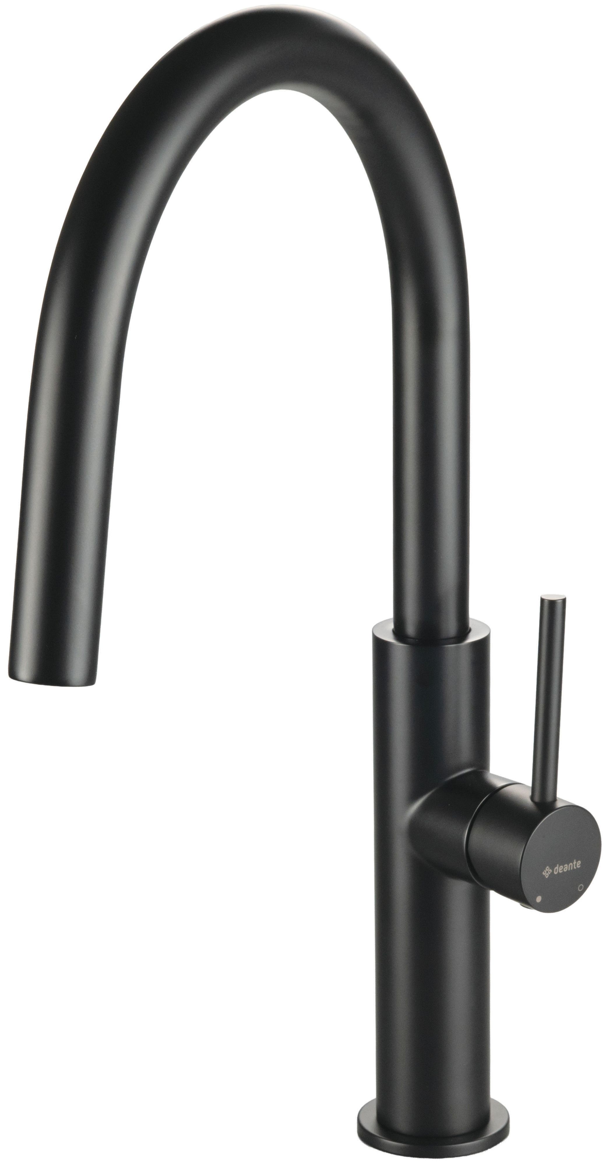 Deante Evora mitigeur de cuisine sur pied noir BQJEN62M