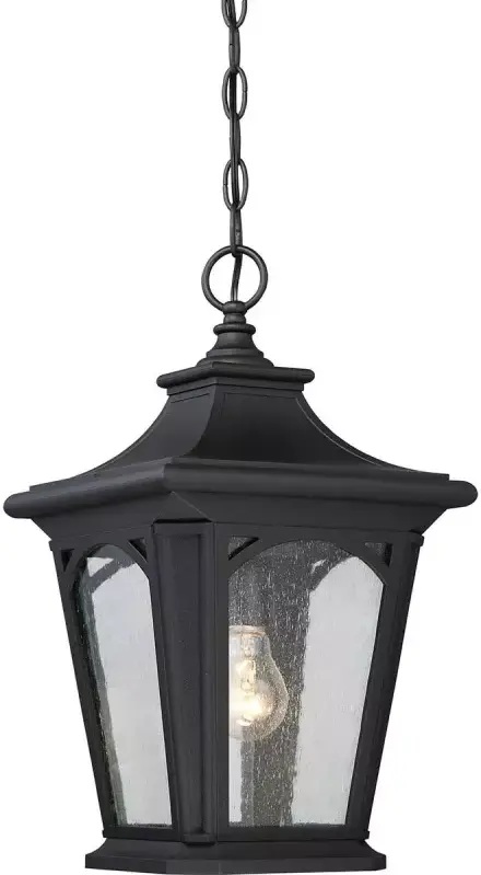 Elstead Lighting Bedford lampe suspendue 1x60 W noir QZ-BEDFORD8-S
