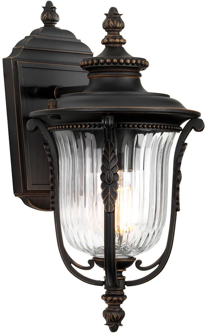 Elstead Lighting Luverne applique murale extérieure 1x60 W marron KL-LUVERNE2-S