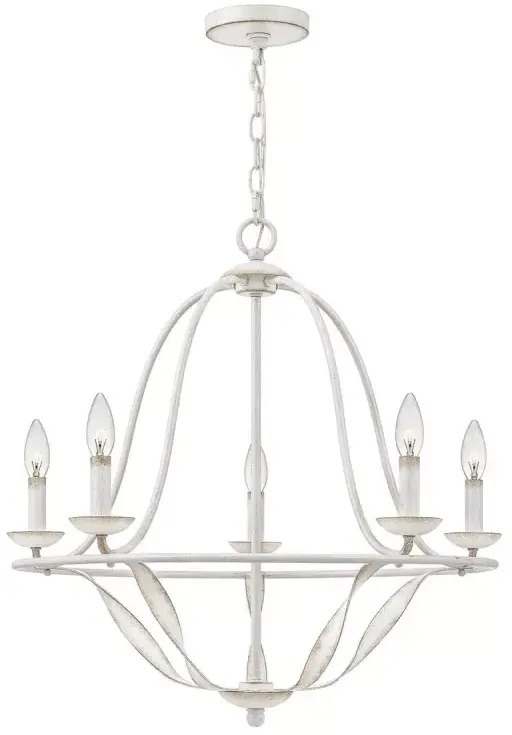 Elstead Lighting Bradbury lampe suspendue 5x40 W blanc QZ-BRADBURY5-AWH