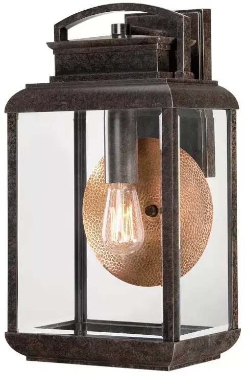 Elstead Lighting Byron applique murale extérieure 1x60 W marron QZ-BYRON-L