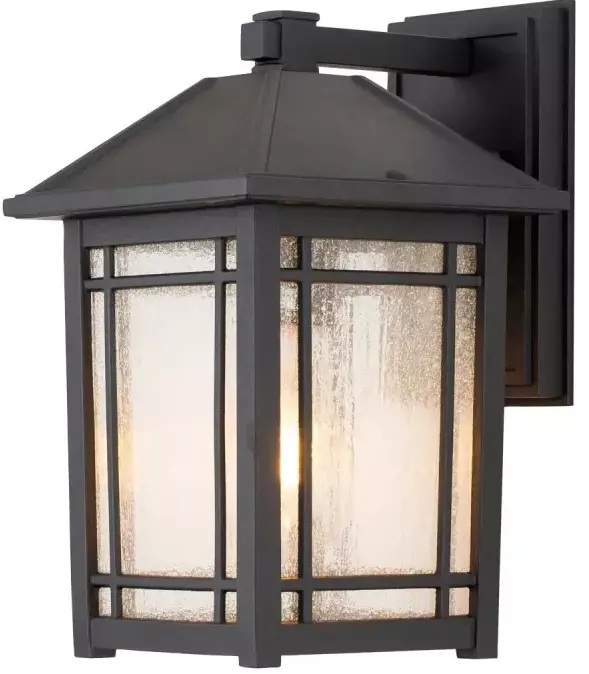 Elstead Lighting Cedar Point applique murale extérieure 1x60 W noir QZ-CEDAR-POINT-M-BK