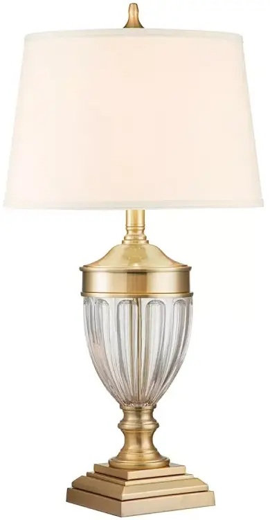 Elstead Lighting Dennison lampe de table 1x60 W laiton-crème QZ-DENNISON-BB