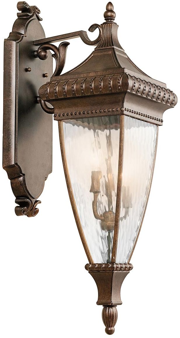 Elstead Lighting Venetian Rain applique murale extérieure 3x60 W marron KL-VENETIAN2-L