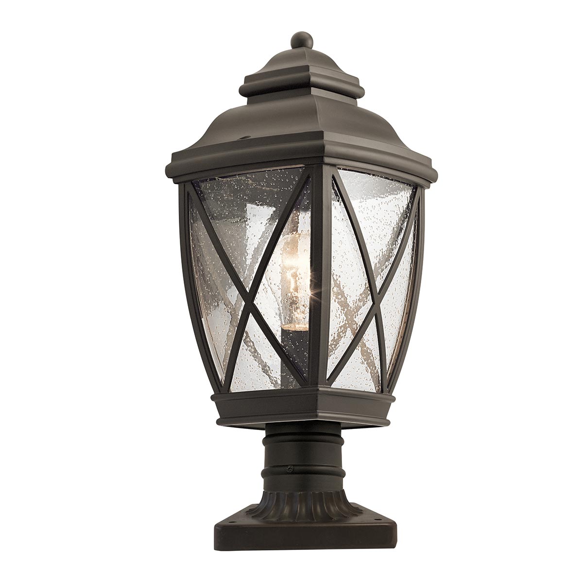 Elstead Lighting Tangier lampadaire extérieur 1x60 W marron KL-TANGIER3-M