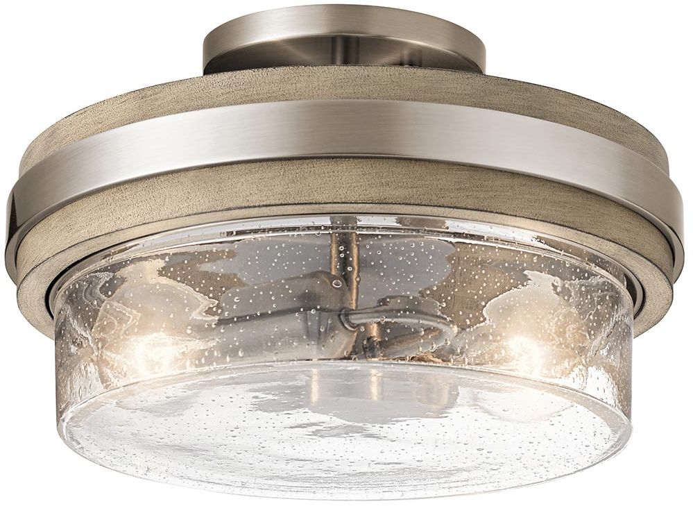Elstead Lighting Grand Bank plafonnier 2x60 W gris KL-GRAND-BANK-SF